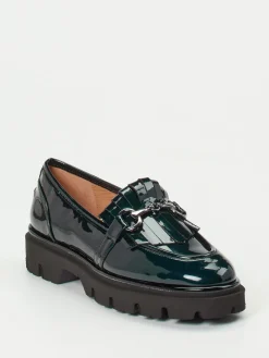 – Chunky Loafer aus Lackleder Petrol*Andrea Puccini Outlet