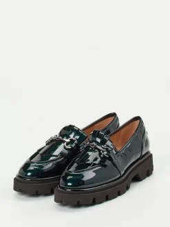 – Chunky Loafer aus Lackleder Petrol*Andrea Puccini Outlet