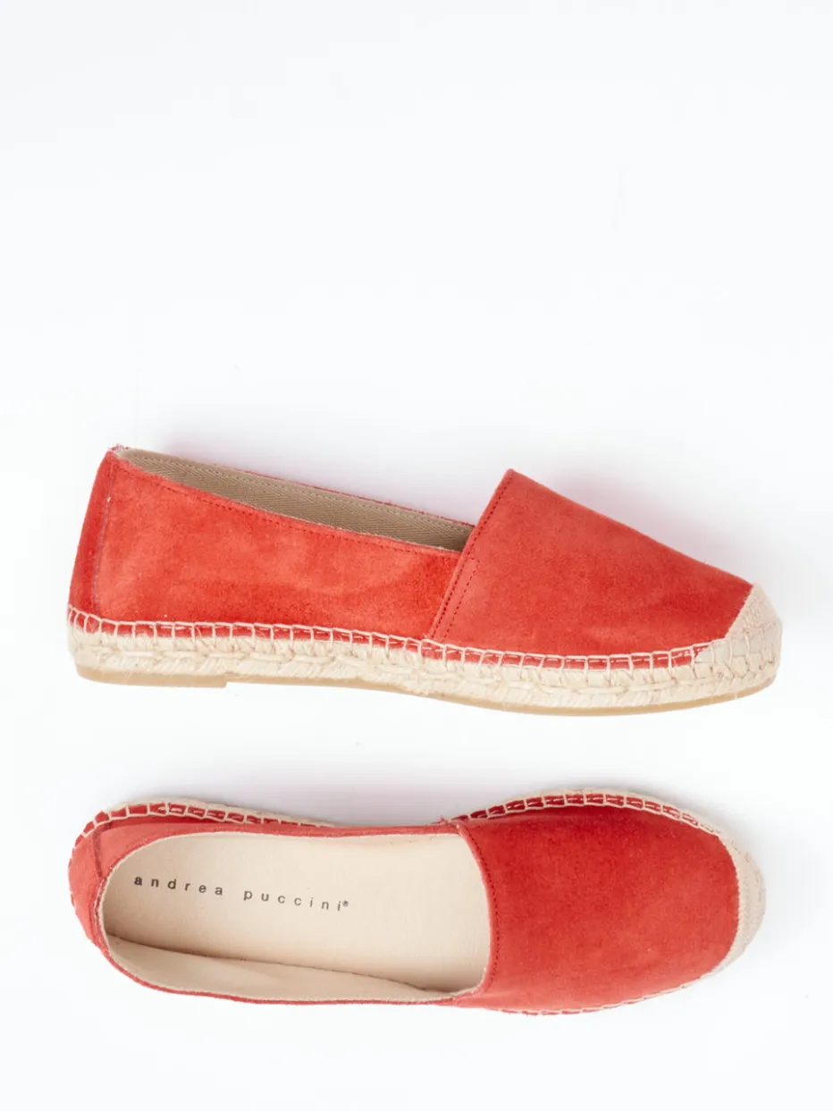 – Espadrilles aus Veloursleder Korall*Andrea Puccini Best