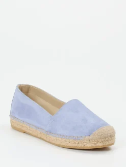 Damen Andrea Puccini – Espadrilles aus Veloursleder lavendel
