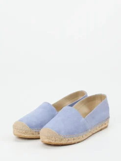 Damen Andrea Puccini – Espadrilles aus Veloursleder lavendel