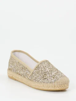 – Espadrilles aus Metallic-Textil*Andrea Puccini Hot
