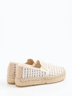 – Espadrilles aus Textil mit Juteplateau*Andrea Puccini