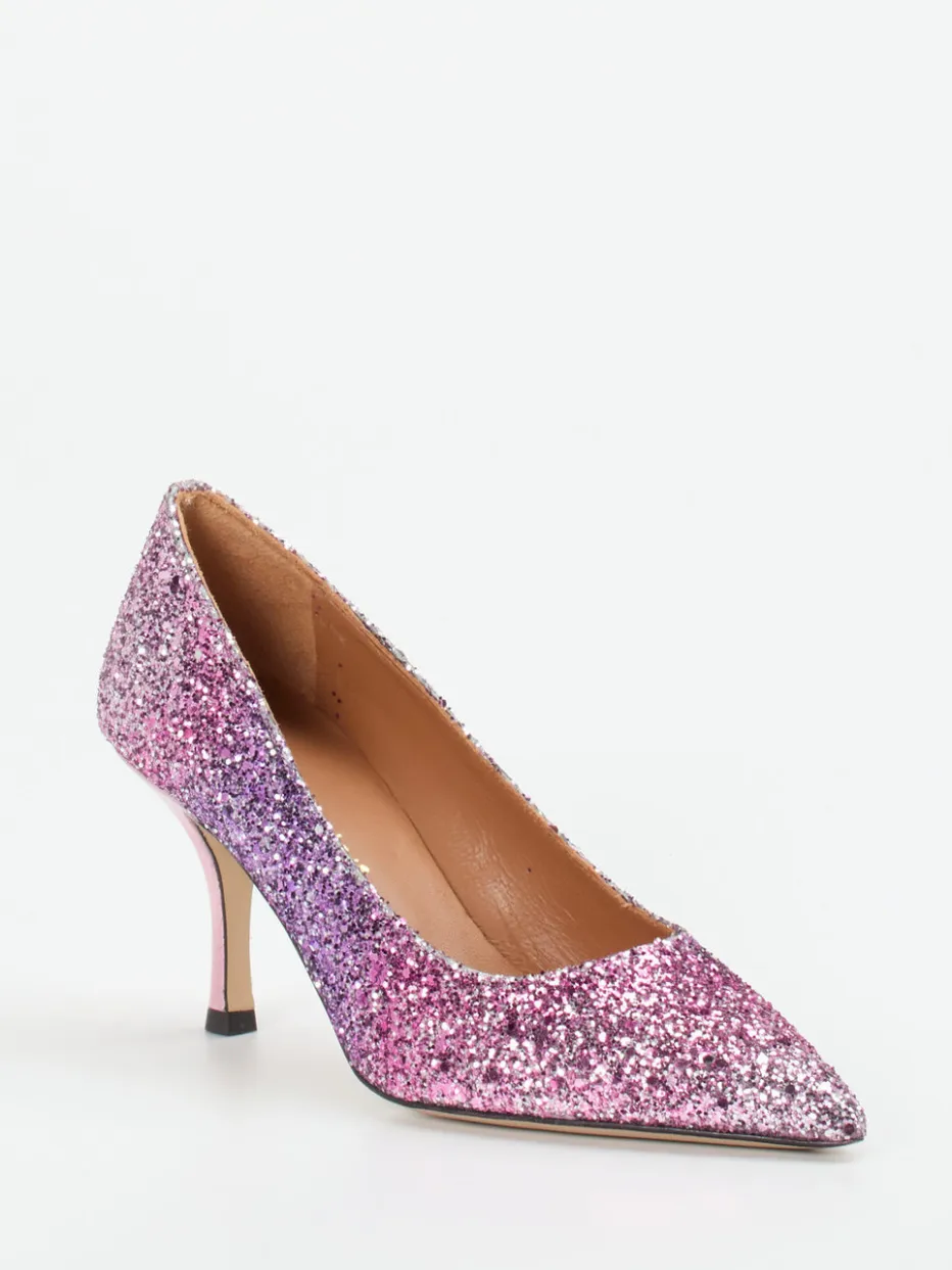 – Glitzerpumps aus Metallicleder fliederrosa*Andrea Puccini Clearance