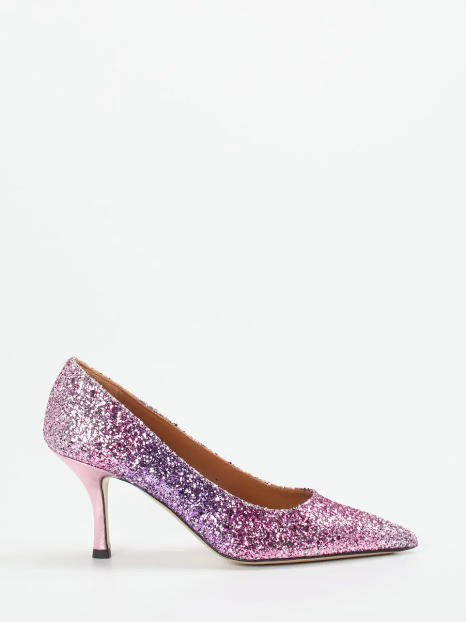 – Glitzerpumps aus Metallicleder fliederrosa*Andrea Puccini Clearance