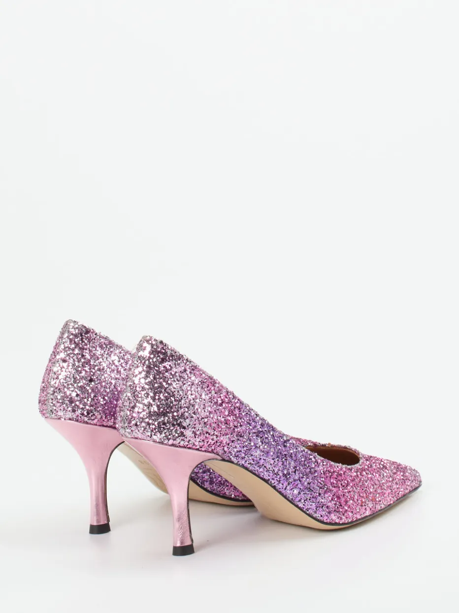 – Glitzerpumps aus Metallicleder fliederrosa*Andrea Puccini Clearance