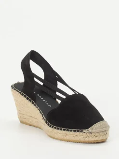 Damen Andrea Puccini – Keilsandalette aus Veloursleder