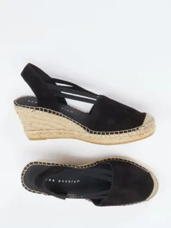 Damen Andrea Puccini – Keilsandalette aus Veloursleder