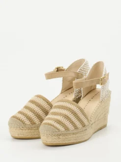 Damen Andrea Puccini – Keilsandaletten aus Textil in