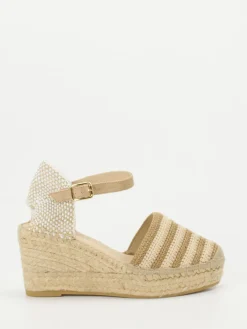 Damen Andrea Puccini – Keilsandaletten aus Textil in