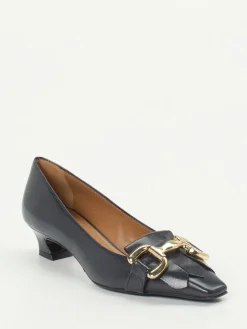 Damen Andrea Puccini – Kitten Heel Loafer aus Lammleder