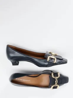 Damen Andrea Puccini – Kitten Heel Loafer aus Lammleder