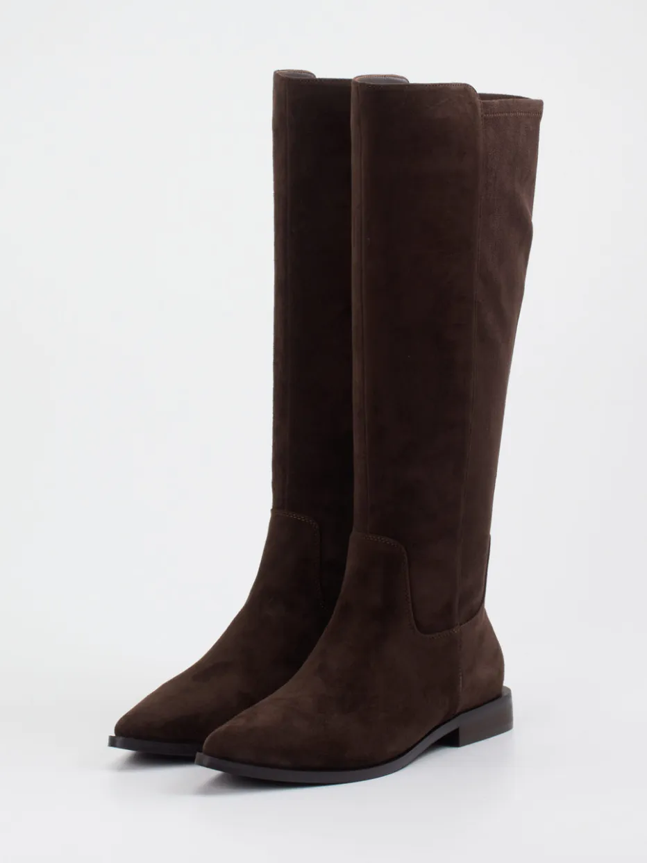 – Kniehohe Stiefel aus Veloursleder*Andrea Puccini