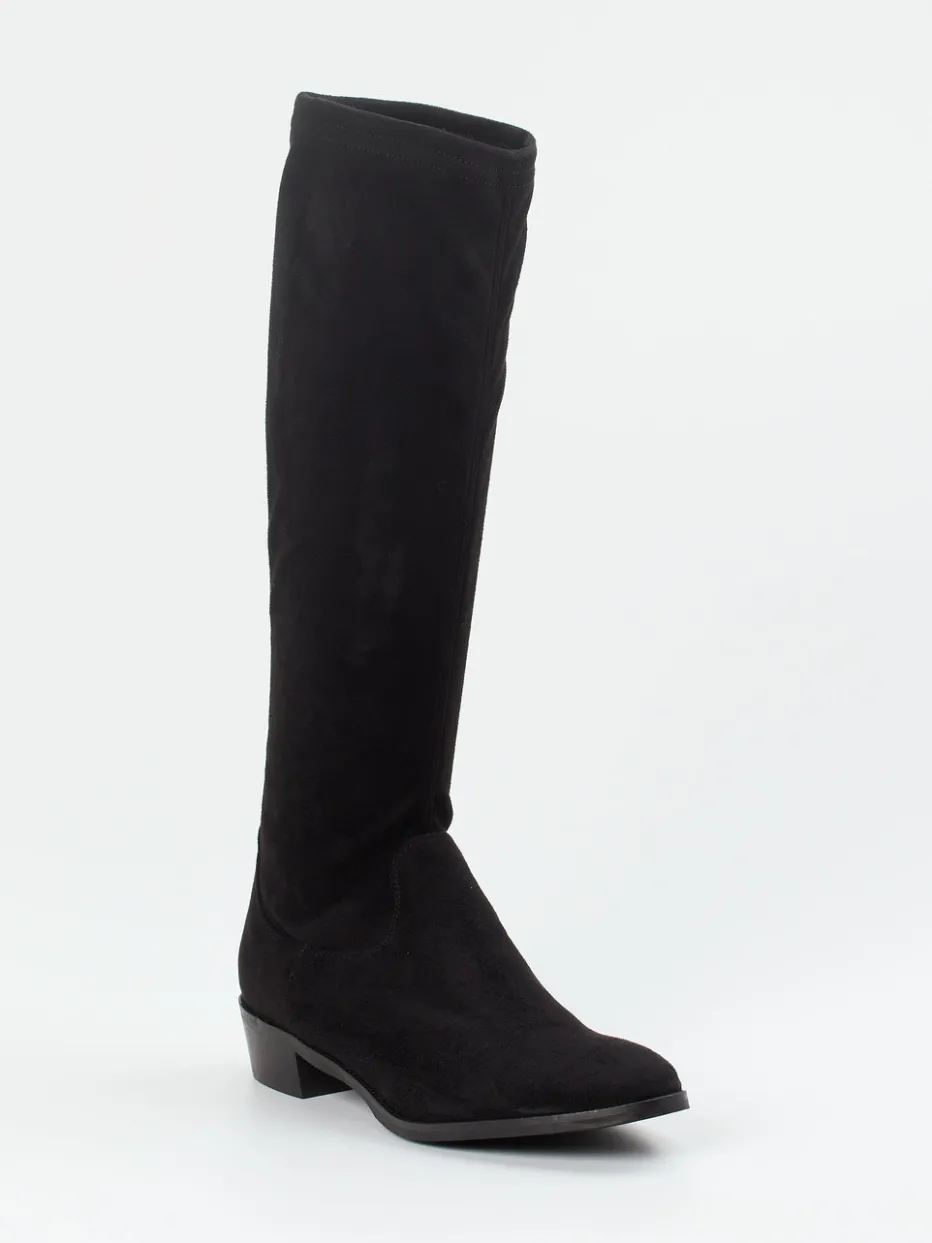 Damen Andrea Puccini – Kniehohe Stiefel aus Stretch-Veloursleder