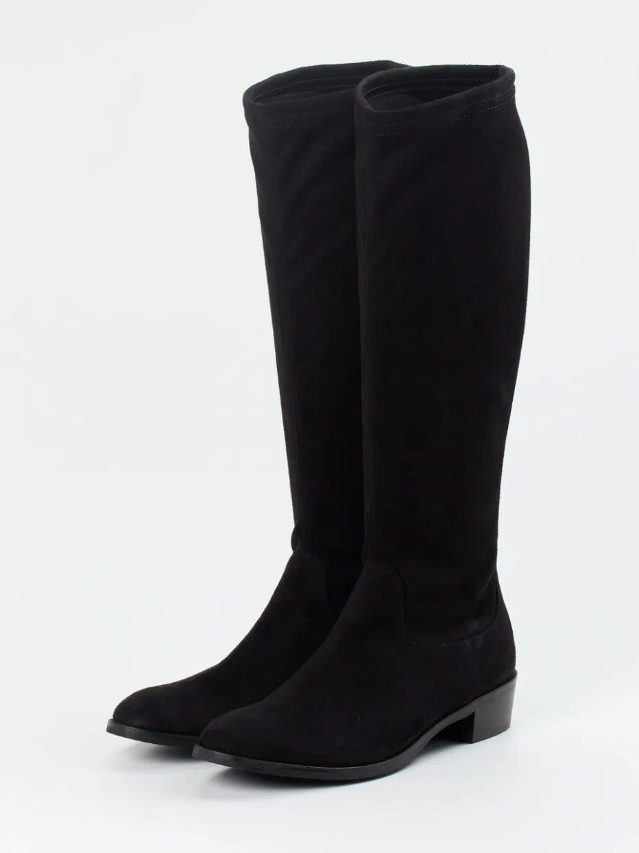 Damen Andrea Puccini – Kniehohe Stiefel aus Stretch-Veloursleder