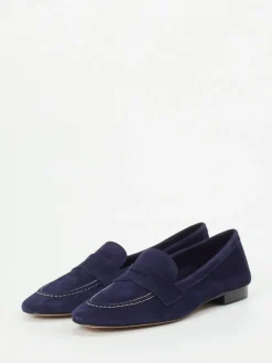 Damen Andrea Puccini – Loafer aus Veloursleder in Tief