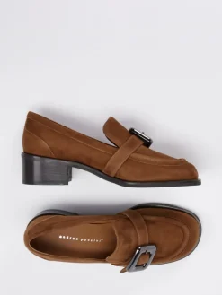 – Loafer aus Veloursleder cognac*Andrea Puccini Clearance