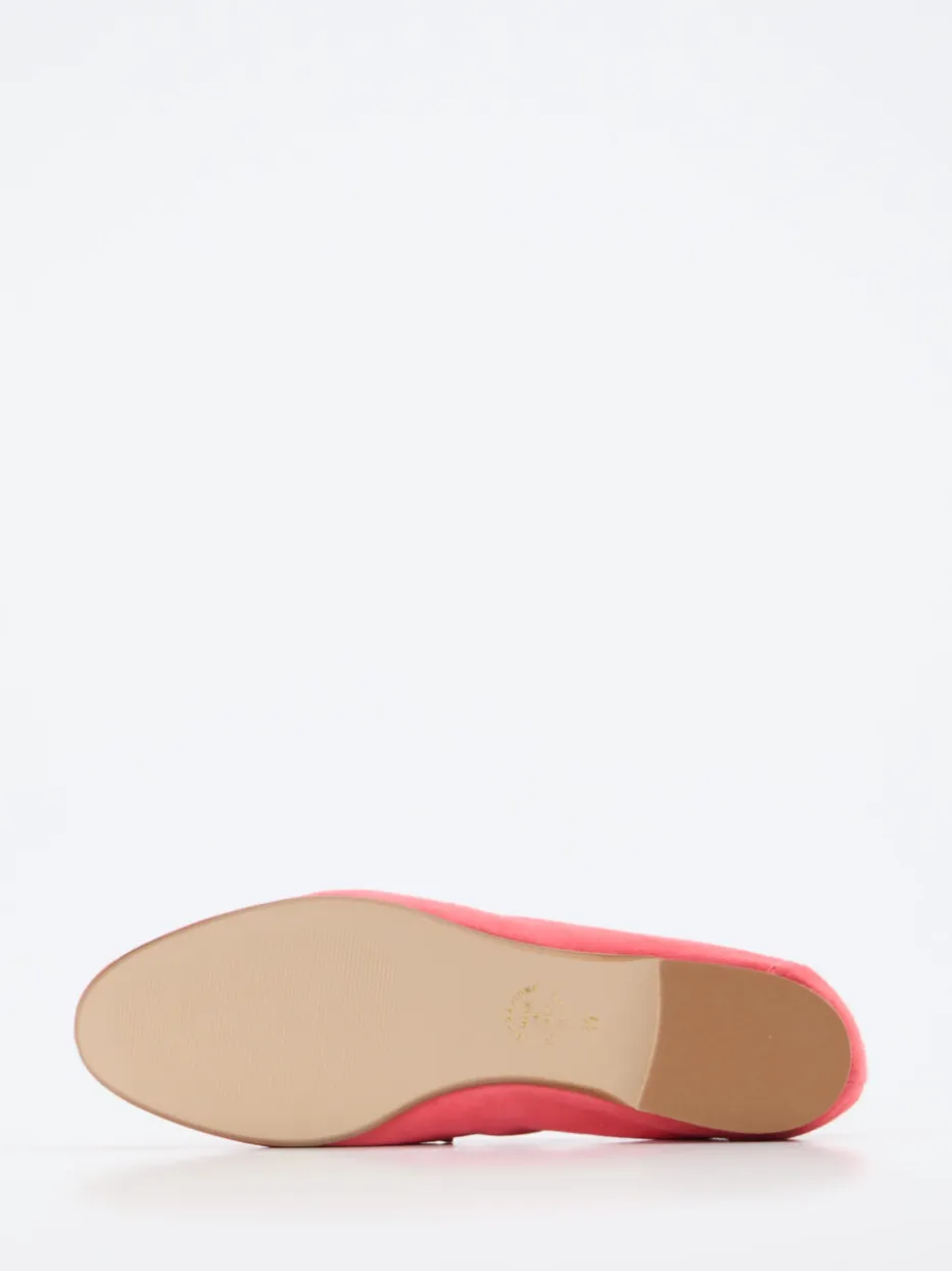Damen Andrea Puccini – Loafer aus Veloursleder Korallrosa