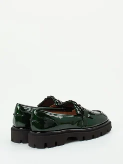 Damen Andrea Puccini – Loafer aus Lackleder in Tannen