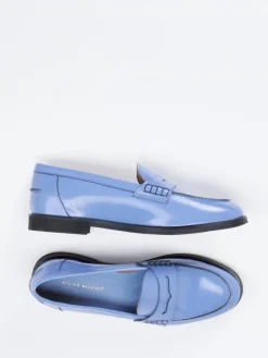 Damen Andrea Puccini – Loafer aus Hochglanzleder Hell