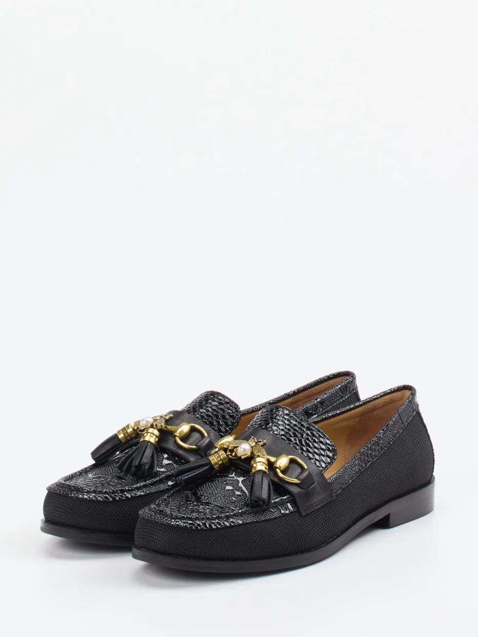 – Loafer aus geprägtem Leder*Andrea Puccini Best