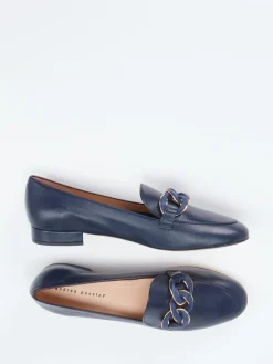 Damen Andrea Puccini – Loafer aus Lammleder in Marine