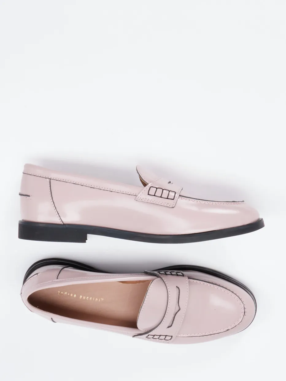Damen Andrea Puccini – Loafer aus Hochglanzleder in