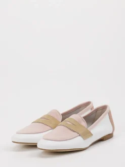 – Loafer aus Velour und Leder Weiß*Andrea Puccini Discount