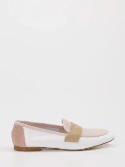 – Loafer aus Velour und Leder Weiß*Andrea Puccini Discount