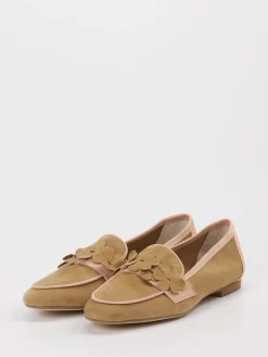 – Loafer aus Veloursleder Sandbeige*Andrea Puccini Outlet