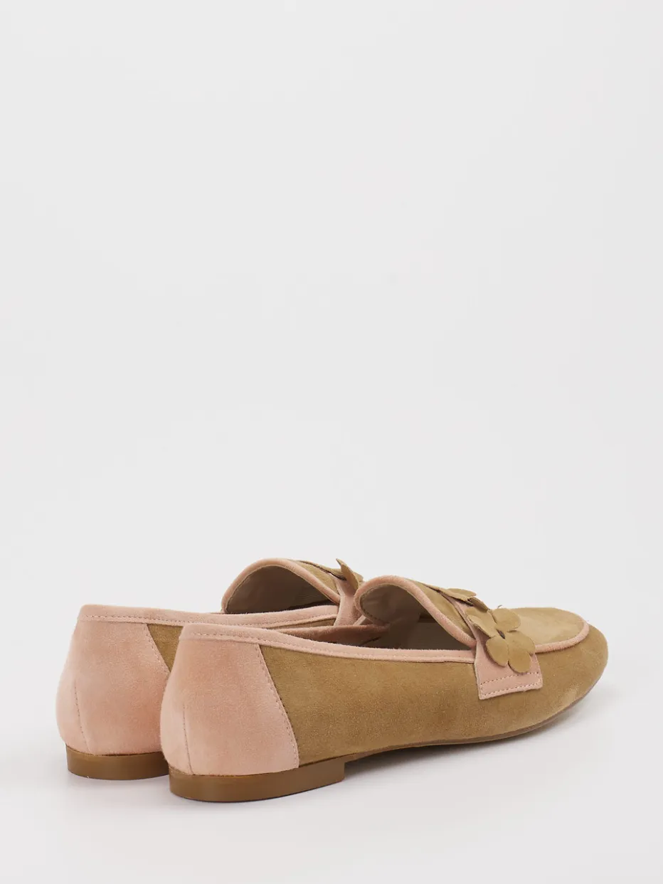 – Loafer aus Veloursleder Sandbeige*Andrea Puccini Outlet