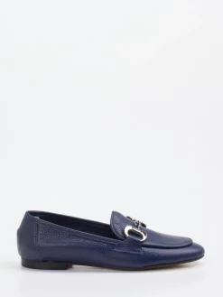 – Loafer aus Kalbleder in Marine*Andrea Puccini