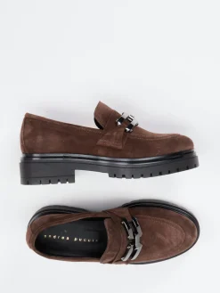 Damen Andrea Puccini – Loafer aus Veloursleder Mittel