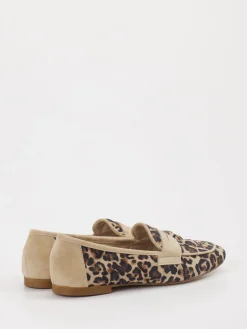 – Loafer aus Kalbleder mit Leomuster*Andrea Puccini New