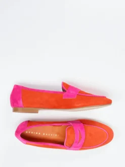 Damen Andrea Puccini – Loafer aus Veloursleder in