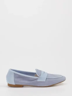 Damen Andrea Puccini – Loafer aus Veloursleder Pastell
