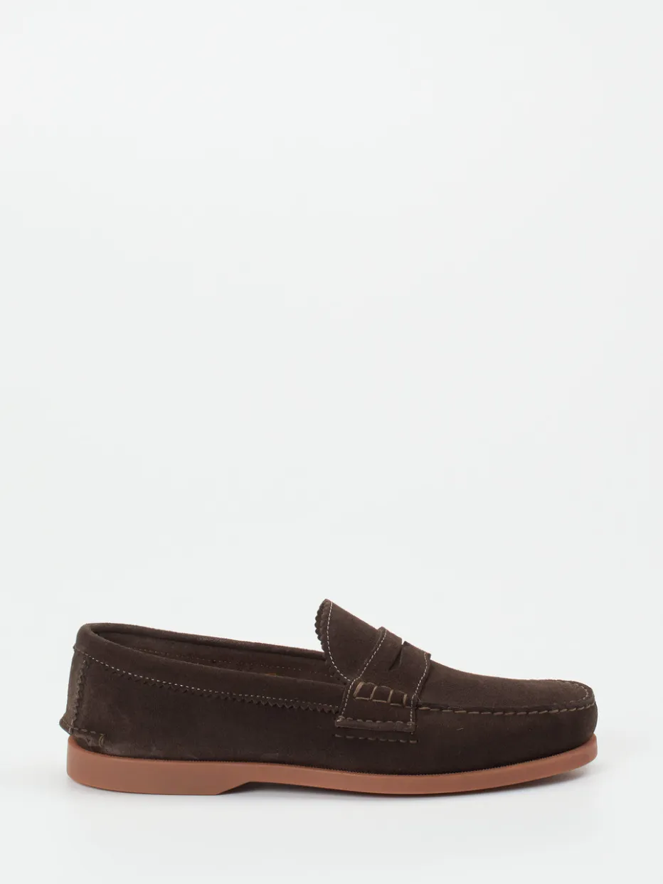 – Loafer aus Veloursleder Dunkel*Andrea Puccini