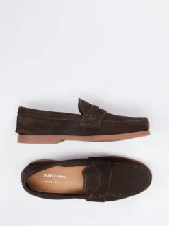 – Loafer aus Veloursleder Dunkel*Andrea Puccini