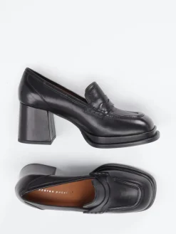 Damen Andrea Puccini – Loafer aus glänzendem Lammleder