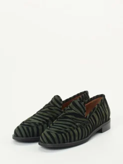 – Loafer aus Veloursleder dunkelgrün*Andrea Puccini