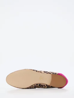 Damen Andrea Puccini – Loafer aus Veloursleder mit Leoprint