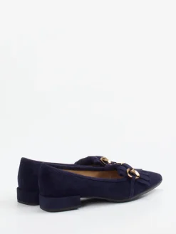 Damen Andrea Puccini – Loafer aus Veloursleder Dunkel