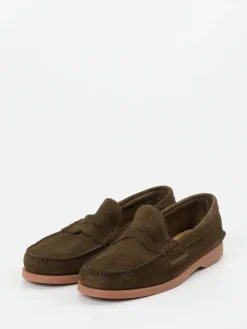 – Loafer aus Veloursleder oliv*Andrea Puccini Clearance