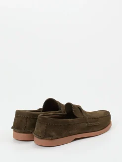 – Loafer aus Veloursleder oliv*Andrea Puccini Clearance