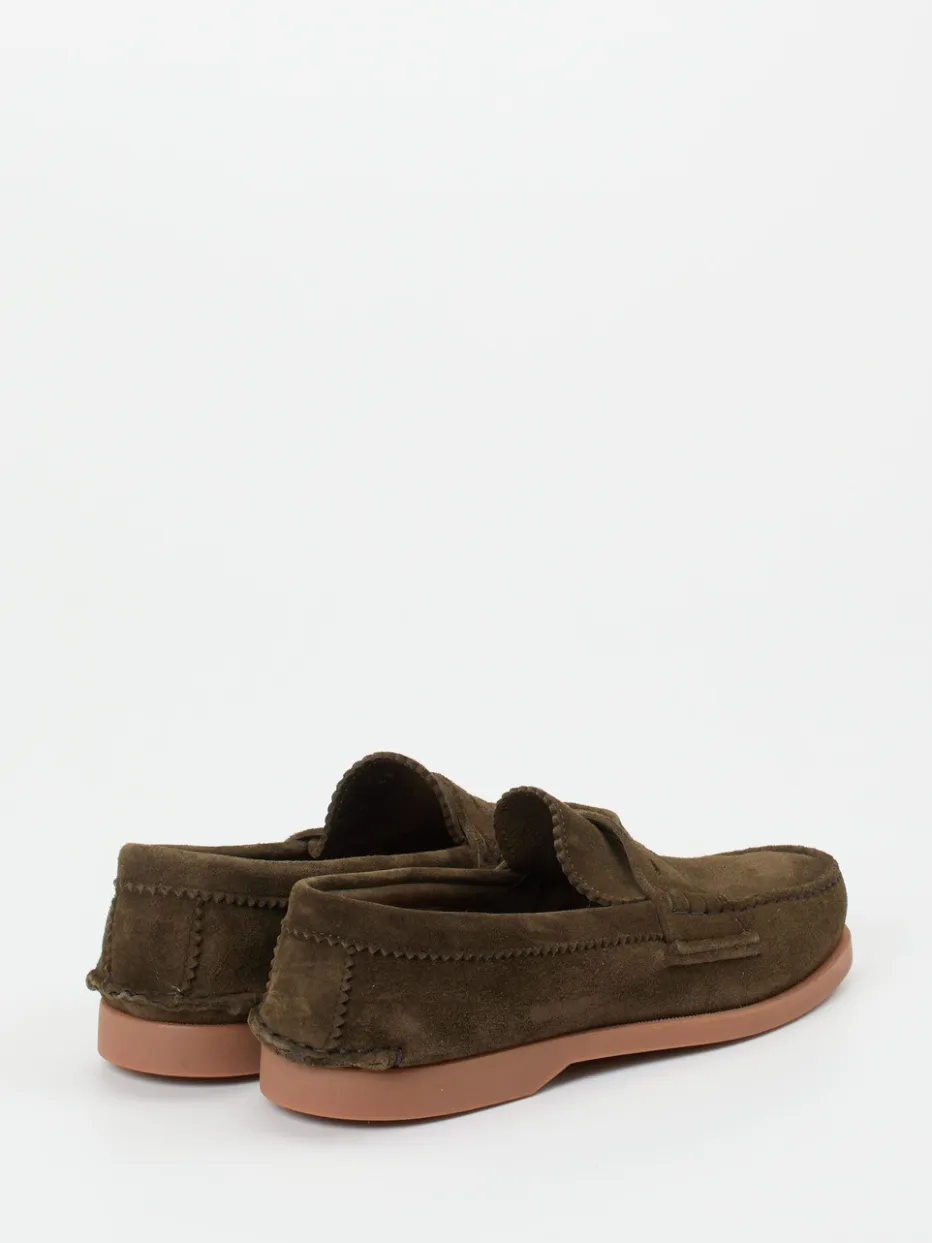 – Loafer aus Veloursleder oliv*Andrea Puccini Clearance
