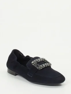 – Loafer aus Veloursleder Dunkel*Andrea Puccini Online