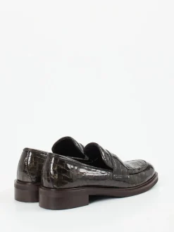 Damen Andrea Puccini – Loafer aus Lackleder mit Krokoprägung