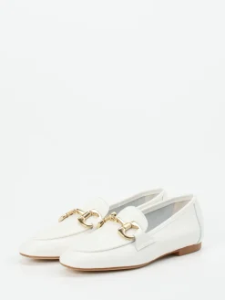 Damen Andrea Puccini – Loafer aus Kalbleder in Offwhite