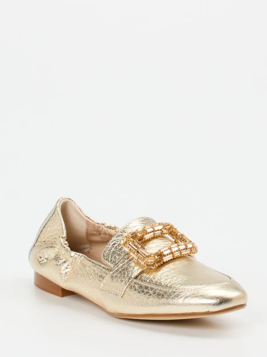 – Loafer aus Metallicleder farben*Andrea Puccini New