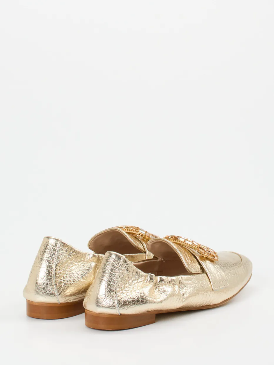 – Loafer aus Metallicleder farben*Andrea Puccini New
